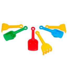 Игровой набор ТехноК "Лопатка + грабельки Б" пластиковый 1363