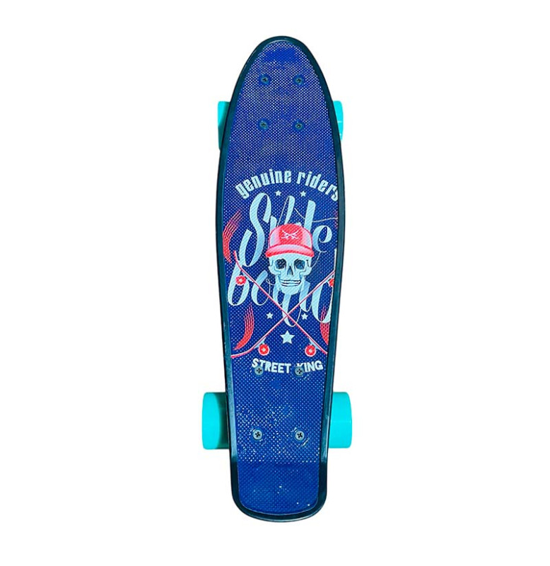 Пенні борд 22" Skull PU колеса 56*15 cm SC20402_Ocean