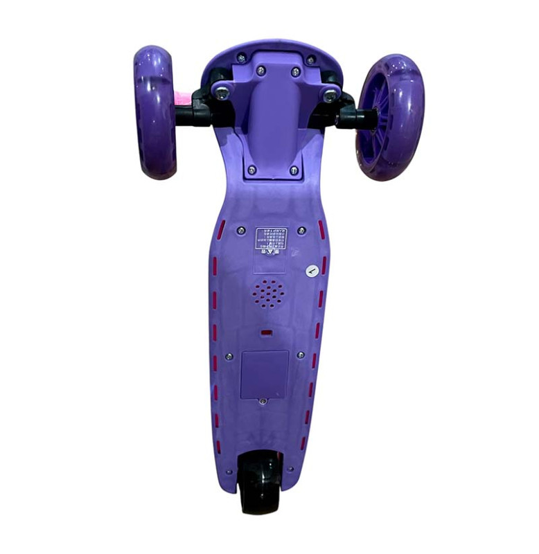 Самокат дитячий 3 колеса PU зі світлом HS2020_Pink-Violet