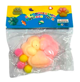 Лапка антистрес жовто-червона st-52 Лапка антистрес жовто-червона st-52