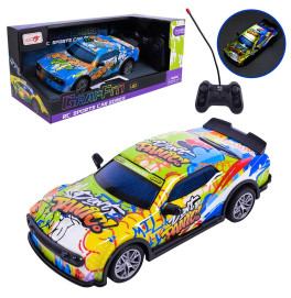 Машинка гоночная на радиоуправлении на батареях со светом 998-1B_Green