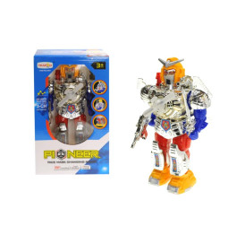 Робот PIONEER металлического цвета на батарейках 0903