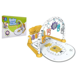 Развивающий коврик с погремушками музыкальный 6656