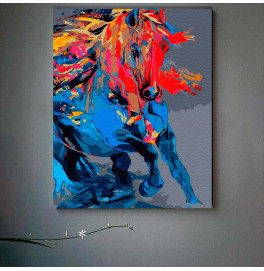 Картина по номерам Акварельный скакун Strateg 30х40 см SS-6463