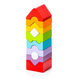 Пирамидка LD-10 CUBIKA из дерева