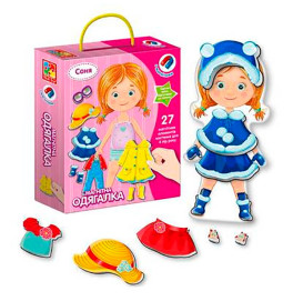 Одевалка Vladi Toys "Соня" магнитная