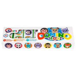 Игра настольная домино Технок "Зоопарк" детское