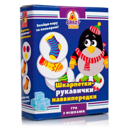 Настольная игра Vladi Toys "Носки-перчатки" Crazy Koko развлекательная
