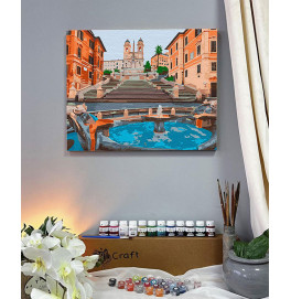 Картина по номерам ArtCraft "Площадь Испании. Рим" 40*50 см