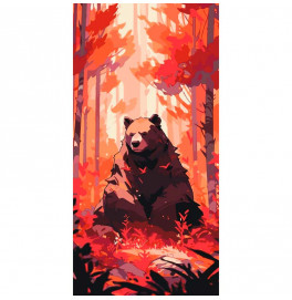 Картина за номерами ArtCraft "Ведмідь у лісі" 40*80 см 11550-AC