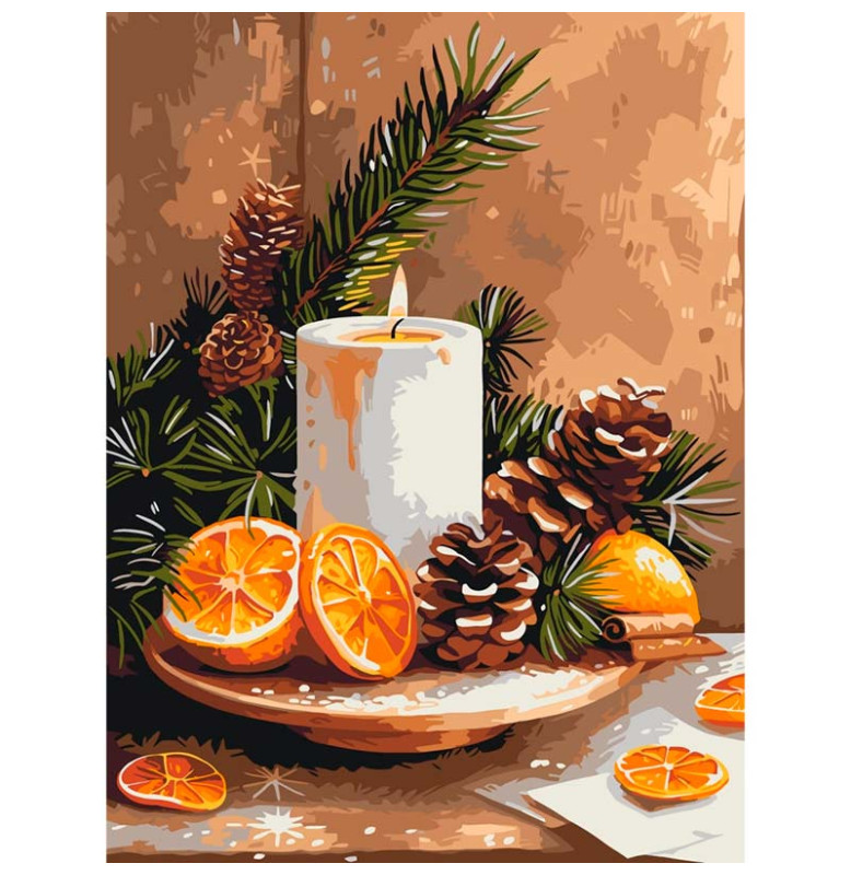 Картина за номерами Artcraft "Апельсиновий затишок" 30*40 см 12517-AC Картина за номерами Artcraft "Апельсиновий затишок" 30*40 см 12517-AC