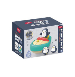 Игровой набор для ванной лодки с пингвином. 368-8A