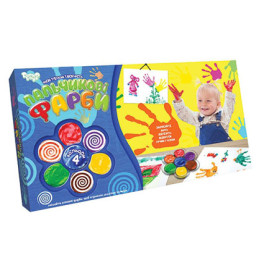 Пальчиковые краски Danko Toys "Мое первое творчество" 4 цвета