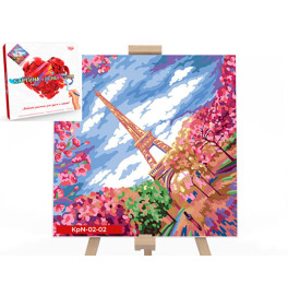 Картина по номерам Danko Toys "Весна в Париже" 40x40см