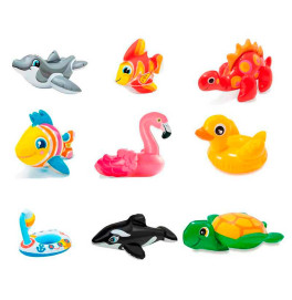 Надувн. игрушка 58590 (36шт) "Весело купаться", 9 видов, (2+лет) в кор. 15*20 см