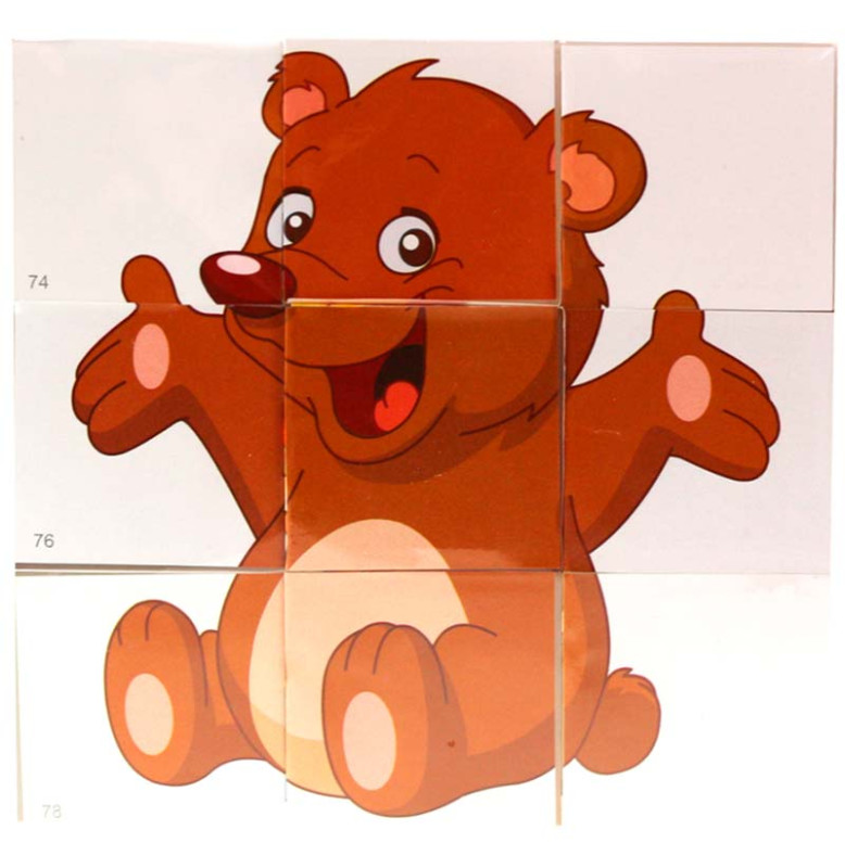 "Кубики  "Кумедні тварини "  арт 0415, Набір дитячий, Бамсик "Кубики  "Кумедні тварини "  арт 0415, Набір дитячий, Бамсик