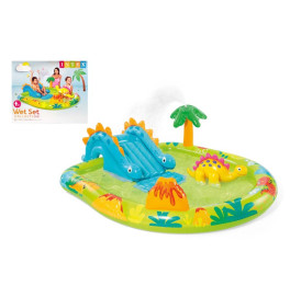 Ігровий центр INTEX надувний з гіркою 57166 р. 191*152*58 см