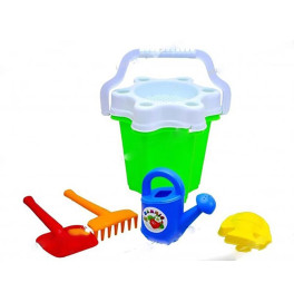 "Відро "Квітка" №3 набір+лійка" 012/6 Бамсик, Набір дитячий