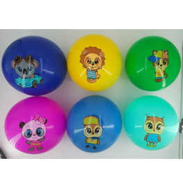 М''яч гумовий арт. RB2111 (300шт)6" 45 грам, 6 кольорів