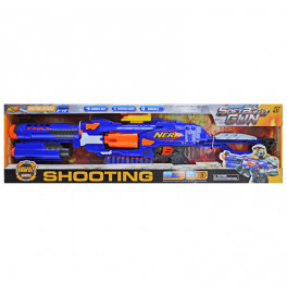 Бластер "NERF" на батарейках, в коробці JBY-002 р.74,2*6,5*22см.