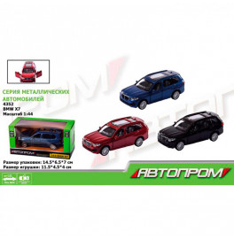 Машина мет. АВТОПРОМ арт. 4352 (96шт/2) 1:44 BMW X7,відкр..двері, короб.  14,5*6,5*7см