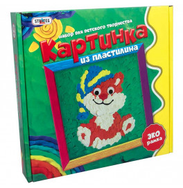 Картинка з пластиліну "Котик" (рос.), в кор-ці  25см-25см-5см