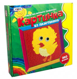Картинка з пластиліну "Курча" (рос.), в кор-ці 25см-25см-5см
