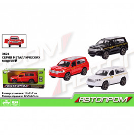 Машина металл 3621 (96шт/2) "АВТОПРОМ",1:32,3 цвета,откр.двери, в кор.16*7*7см