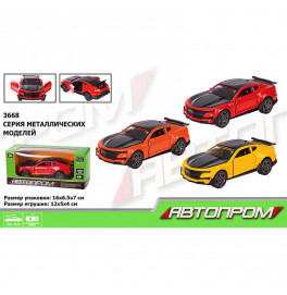 Машина металл 3668 (96шт/4) "АВТОПРОМ",1:32,3 цвета,откр.двери, в кор.16*7*7см