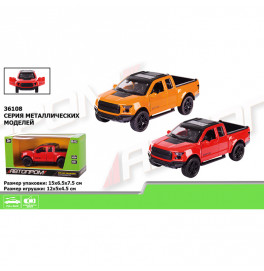Машина металл 36108 (96шт/2) "АВТОПРОМ",1:36,2 цвета,откр.двери,багажник,в кор.15,2*6,2*7,6см