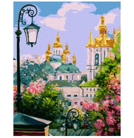 Картина по номерам "Киев златоверхий весной" Идейка KHO3629 40х50см