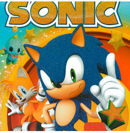 Розмальовка з завданнями  114 наліпок А4: SONIC (у)