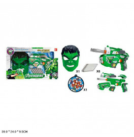 Игровой набор Avengers SB272D (36шт/2) в наборе: бластер,6снарядов,маска, мишень, в кор. 39*24*9,5см