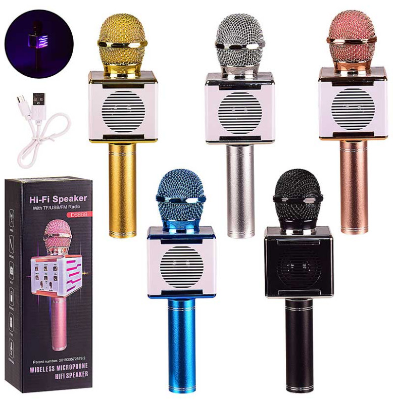 Микрофон-караоке M151 (50шт) 3 цвета, в кор. 8.5*8*25 см, р-р игрушки – 7*7*24 см Микрофон-караоке M151 (50шт) 3 цвета, в кор. 8.5*8*25 см, р-р игрушки – 7*7*24 см