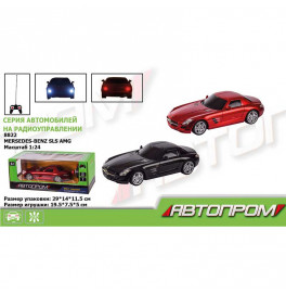 Машина батар. р/у 8822 (24шт) "АВТОПРОМ",1:24 R/C MERSEDES-BENZ SLS AMG,2 цвета, в коробке 29*14*11,
