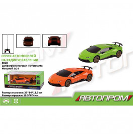 Машина батар. р/у 8828 (24шт) "АВТОПРОМ",1:24 R/C Lamborghini Huracan Performante,2 цвета, в коробке
