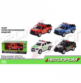Машина металл 3630P (96шт/4) "АВТОПРОМ",4 цвета, в кор.15*8*6см