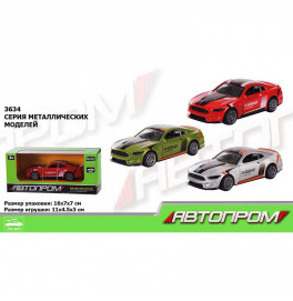 Машина металл 3634 (96шт/4) "АВТОПРОМ",3 цвета,в кор.15*8*6см
