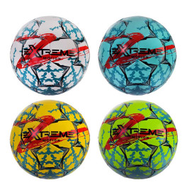 Мяч футбольный FP2107 (32шт) Extreme Motion №5,MICRO FIBER JAPANESE,410 гр,руч.сшивка,камера PU,MIX