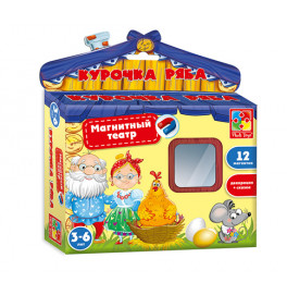 Игра настольная "Магнітний театр. Курочка Ряба" VT3206-27 (укр) .