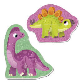 Магнитные беби пазлы "Динозаврики" VT3208-21 (рус)