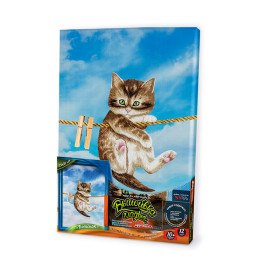 Набір для творчості "Вишивка гладдю" за номерами на підрамнику, 5 видів (10) Набір для творчості "Вишивка гладдю" за номерами на підрамнику, 5 видів (10)