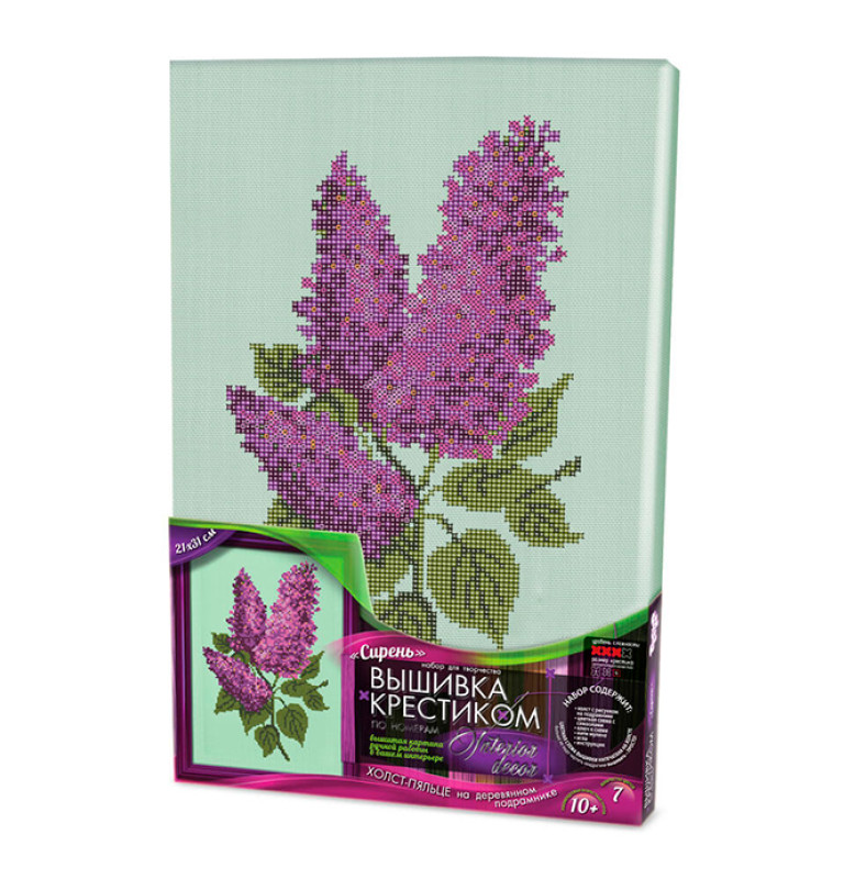 Набор для творчества "Вышивка крестиком" с подрамником 5318 5 видов Набор для творчества "Вышивка крестиком" с подрамником 5318 5 видов