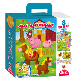 Пазл з ліпучками "Чий малюк?" (укр.) (6)