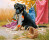 Картины по номерам Щенок озорник  (LC20030)в коробке 40*50 ТМ "Лавка Чудес"