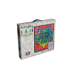 Картина з легкого пластиліну ТМ Moon Light Clay Вовк (5)