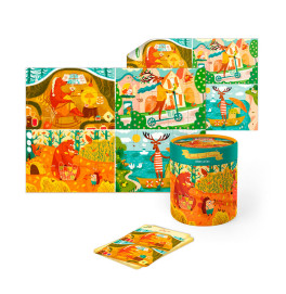 Пазл та гра "Як звірі пори року зустрічали"