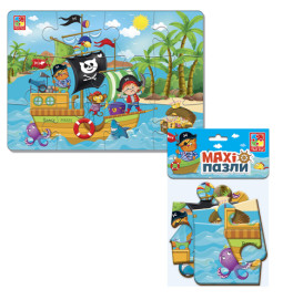Гра настільна картонні пазли "Пірати"