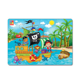 Гра настільна картонні пазли "Пірати"