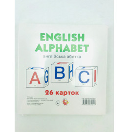 Картки великіі Англ. алфавіт 26 карток (у)